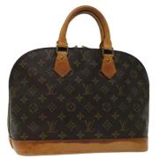 Pre-owned Canvas handbags Louis Vuitton Vintage , Brown , Dames