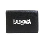 Pre-owned Leather wallets Balenciaga Vintage , Black , Dames