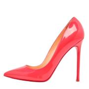 Pre-owned Leather heels Christian Louboutin Pre-owned , Pink , Dames