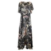 Pre-owned Silk dresses Valentino Vintage , Multicolor , Dames