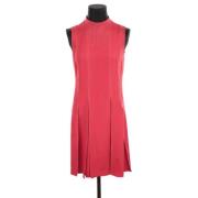 Pre-owned Silk dresses Valentino Vintage , Red , Dames