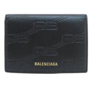 Pre-owned Leather wallets Balenciaga Vintage , Black , Dames