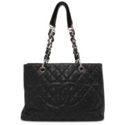 Pre-owned Leather shoulder-bags Chanel Vintage , Black , Dames