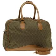 Pre-owned Canvas travel-bags Gucci Vintage , Brown , Dames