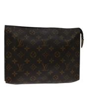 Pre-owned Canvas pouches Louis Vuitton Vintage , Brown , Dames