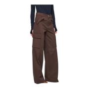 Cargo broek met wijde pijpen Silvian Heach , Brown , Dames