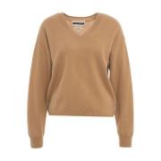 Bruine Gebreide Trui Aw24 Crush , Brown , Dames