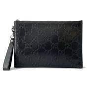 Pre-owned Leather gucci-bags Gucci Vintage , Black , Dames