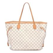 Pre-owned Canvas totes Louis Vuitton Vintage , White , Dames