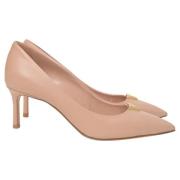 Pre-owned Leather heels Louis Vuitton Vintage , Beige , Dames