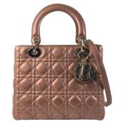 Pre-owned Leather handbags Dior Vintage , Brown , Dames