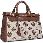 Luxe Sestri Logo Satchel Handtas Guess , Beige , Dames