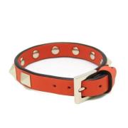 Pre-owned Leather bracelets Valentino Vintage , Orange , Dames