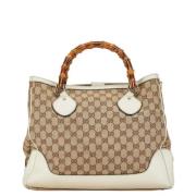 Pre-owned Canvas gucci-bags Gucci Vintage , Brown , Dames