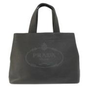 Pre-owned Leather totes Prada Vintage , Black , Dames