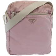 Pre-owned Nylon prada-bags Prada Vintage , Pink , Dames