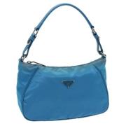 Pre-owned Nylon pouches Prada Vintage , Blue , Dames