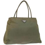 Pre-owned Nylon totes Prada Vintage , Green , Dames