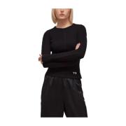 Y-3 Fitted Long Sleeve Tee Adidas , Black , Dames