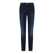 Blauwe Slim Fit Jeans Armani Exchange , Blue , Dames