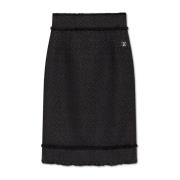 Rok met logo Dolce & Gabbana , Black , Dames