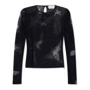 Lange mouw top Alexander McQueen , Black , Dames