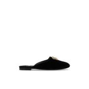 Velvet slides Dolce & Gabbana , Black , Dames