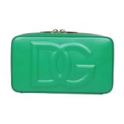 Slaapkamertas van glad kalfsleer Dolce & Gabbana , Green , Dames