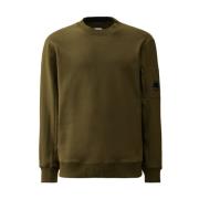 Diagonal Raised Fleece Sweatshirt C.p. Company , Green , Heren