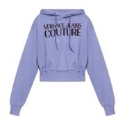 Hoodie Versace Jeans Couture , Purple , Dames