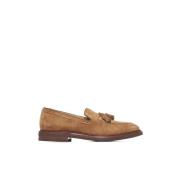 Bruine Platte Schoenen Elegant Stijl Brunello Cucinelli , Brown , Here...