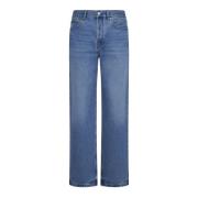 Blauwe Denim Straight Leg Jeans Jacquemus , Blue , Heren