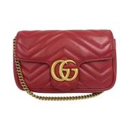 Pre-owned Leather gucci-bags Gucci Vintage , Red , Dames