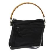 Pre-owned Nylon gucci-bags Gucci Vintage , Black , Dames