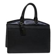 Pre-owned Leather handbags Louis Vuitton Vintage , Black , Dames