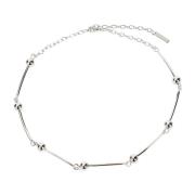 Metallic Particole Chain Necklace Hugo Kreit , Gray , Dames