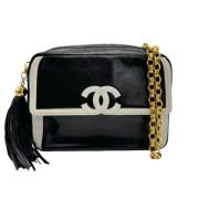 Pre-owned Leather shoulder-bags Chanel Vintage , Black , Dames