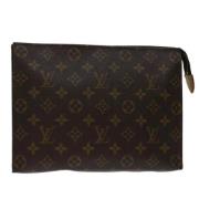 Pre-owned Canvas pouches Louis Vuitton Vintage , Brown , Dames