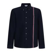 Blauw Gestreept Gebreid Overhemd Thom Browne , Blue , Heren