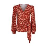 Rynata Lange Mouw Top Lofty Manner , Red , Dames