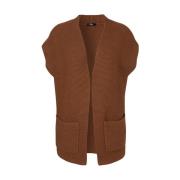 Stijlvolle Gilet voor Vrouwen Frapp , Brown , Dames