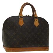 Pre-owned Canvas handbags Louis Vuitton Vintage , Brown , Dames