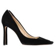 Pre-owned Suede heels Jimmy Choo Pre-owned , Black , Dames