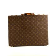 Pre-owned Leather briefcases Louis Vuitton Vintage , Brown , Dames