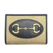 Pre-owned Canvas wallets Gucci Vintage , Beige , Dames