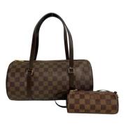 Pre-owned Canvas handbags Louis Vuitton Vintage , Brown , Dames