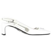 Pre-owned Leather sandals Prada Vintage , White , Dames