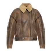 Shearling Jas Acne Studios , Brown , Dames