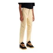 Rits Biker Gabardine Broek Lanvin , Beige , Heren