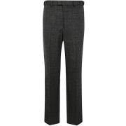 Donkergrijze Melange Broek Emporio Armani , Gray , Heren